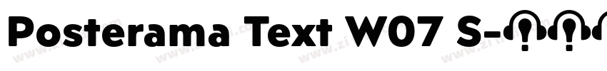 Posterama Text W07 S字体转换